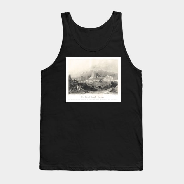 Hindu Pilgrims The Great Temple Hardiwar Tank Top by artfromthepast